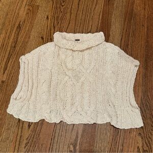 Free People Cropped Cable Sweater ☕️☁️